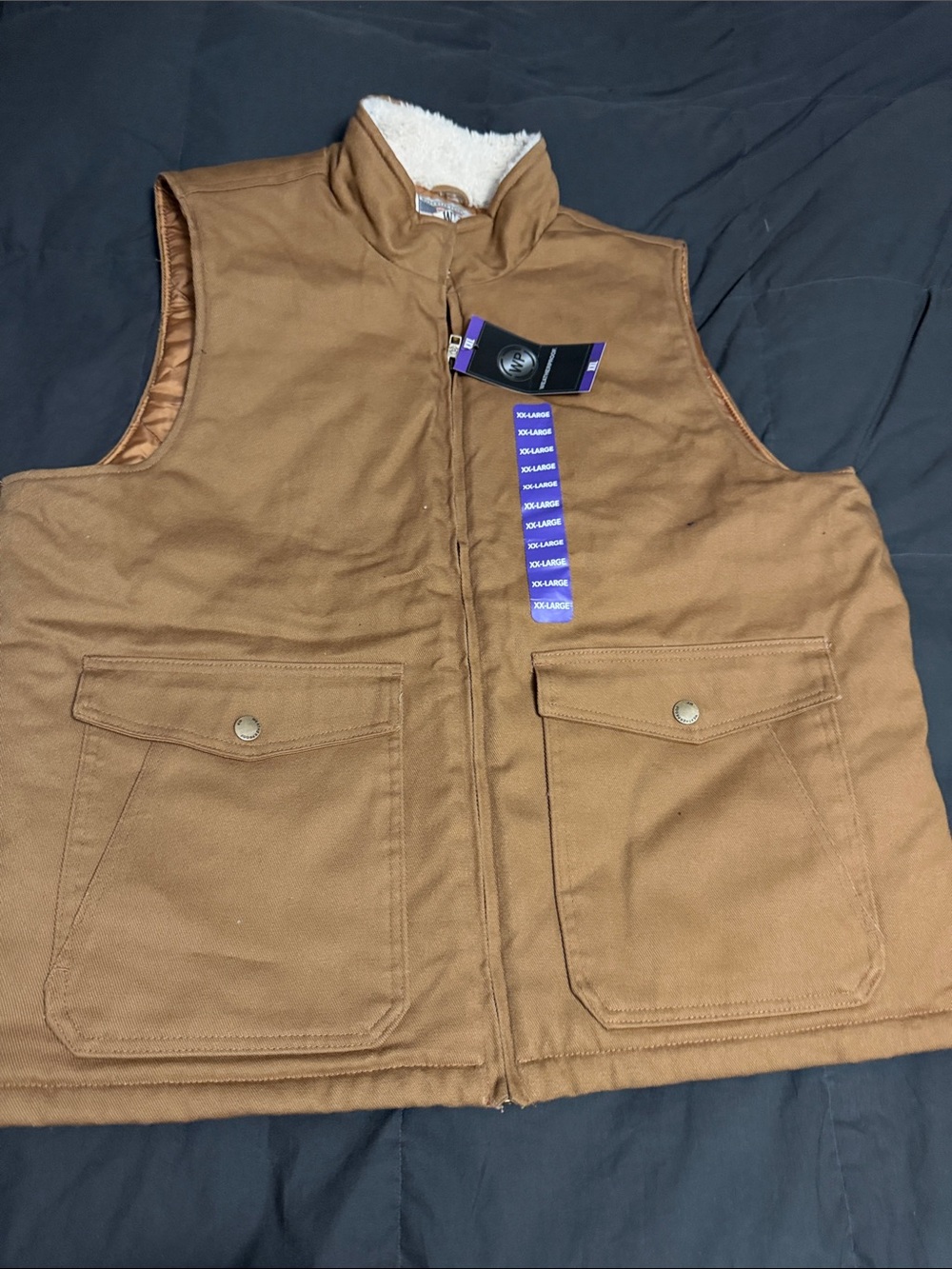 Men's Brown Insulated Work Vest Heritage Brand Workwear Products